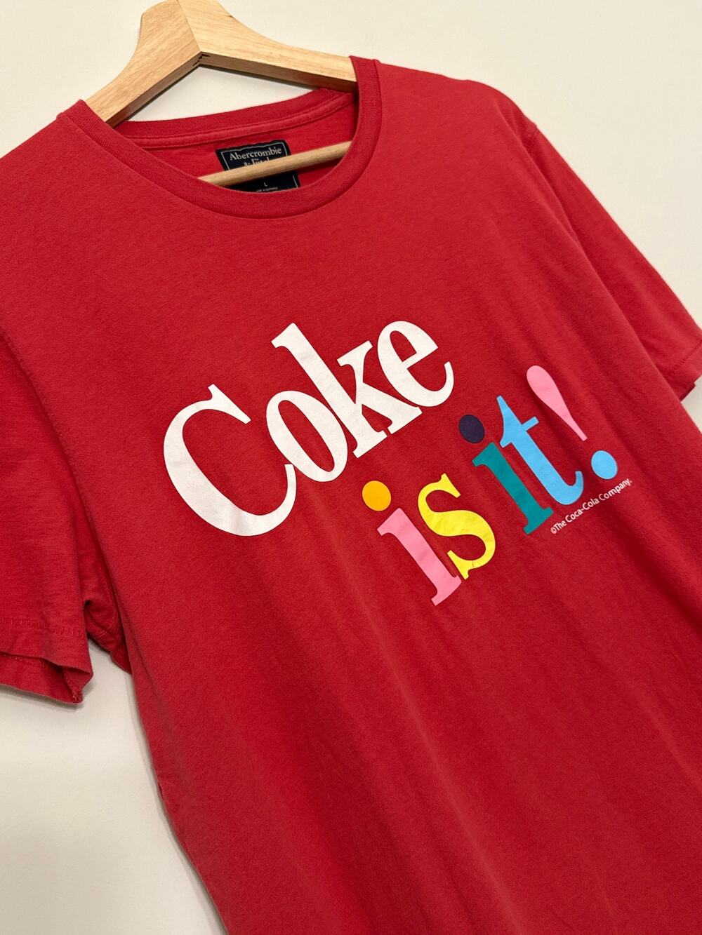 Abercrombie & Fitch "Coke Is It" Graphic Tee – Rare – Size L